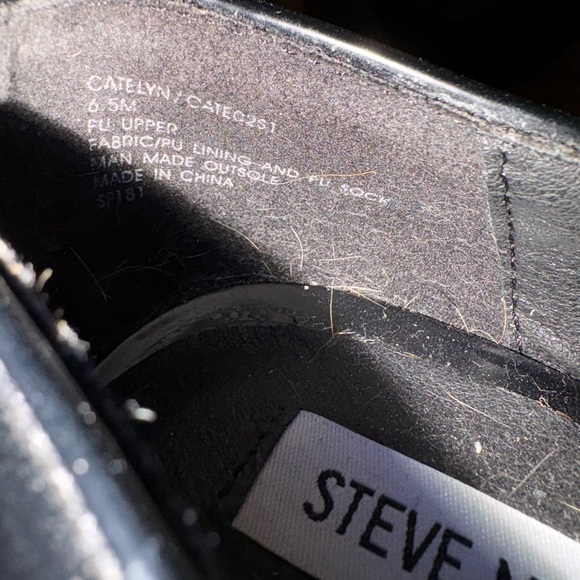 Steve Madden Catelyn Black Platform Loafers - Picture 4 of 5